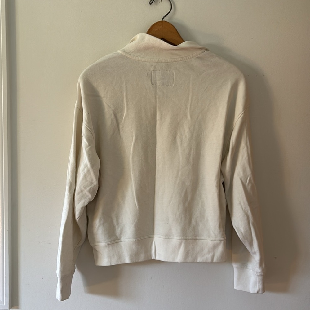 Champion Cream 1/4 Zip Sweatshirt - Picture 4 of 4